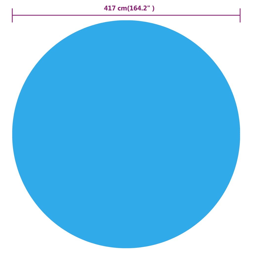 Alternativ bild 2 för VidaXl Poolskydd Blå 417 Cm Pe