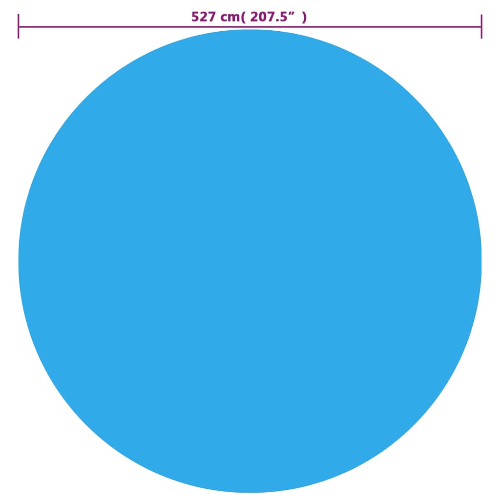 Alternativ bild 2 för VidaXl Poolskydd Blå 527 Cm Pe