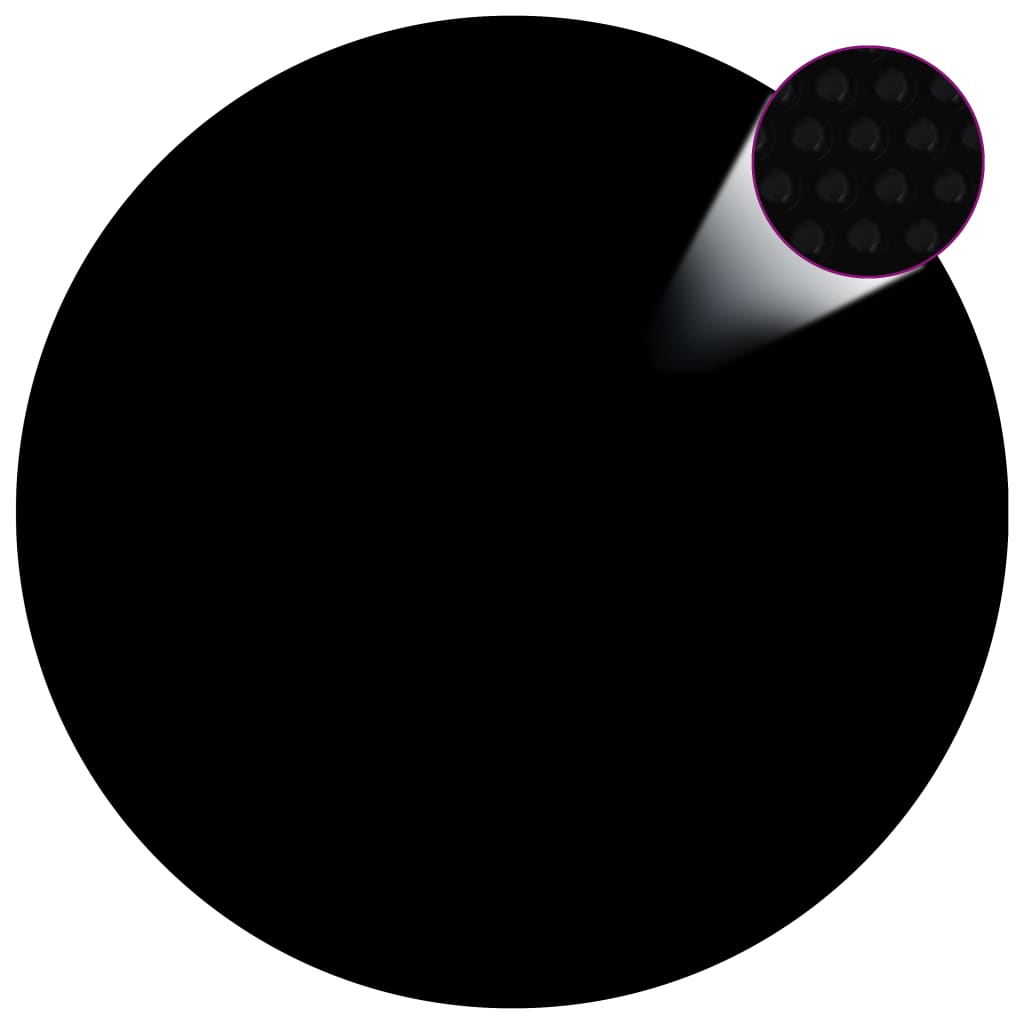 "vidaXL Uima-altaan suoja musta 210 cm PE"