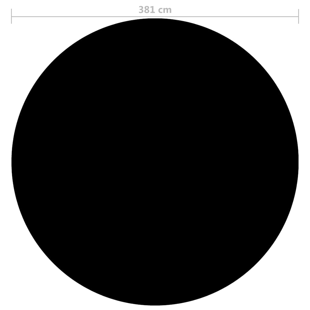 Alternativ bild 2 för VidaXl Poolskydd Svart 381 Cm Pe