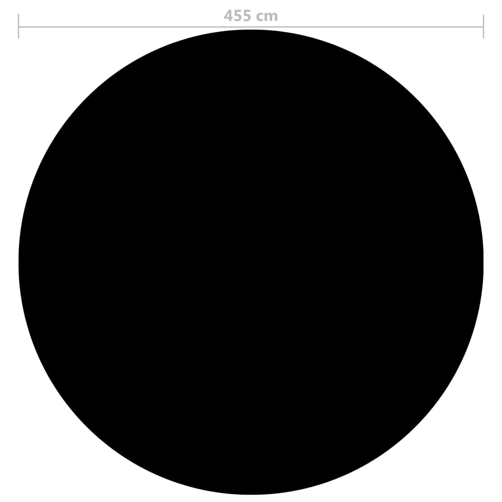 Thumbnail - vidaXL Poolabdeckung Schwarz 455 cm PE