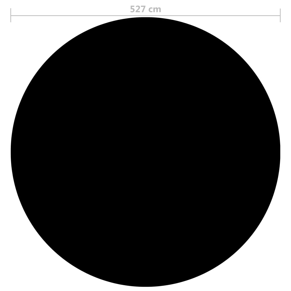 Alternativ bild 1 för VidaXl Poolskydd Svart 527 Cm Pe