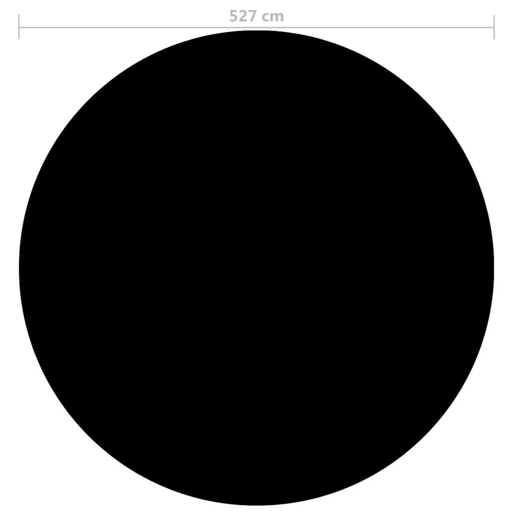 Alternativ bild 2 för VidaXl Poolskydd Svart 527 Cm Pe