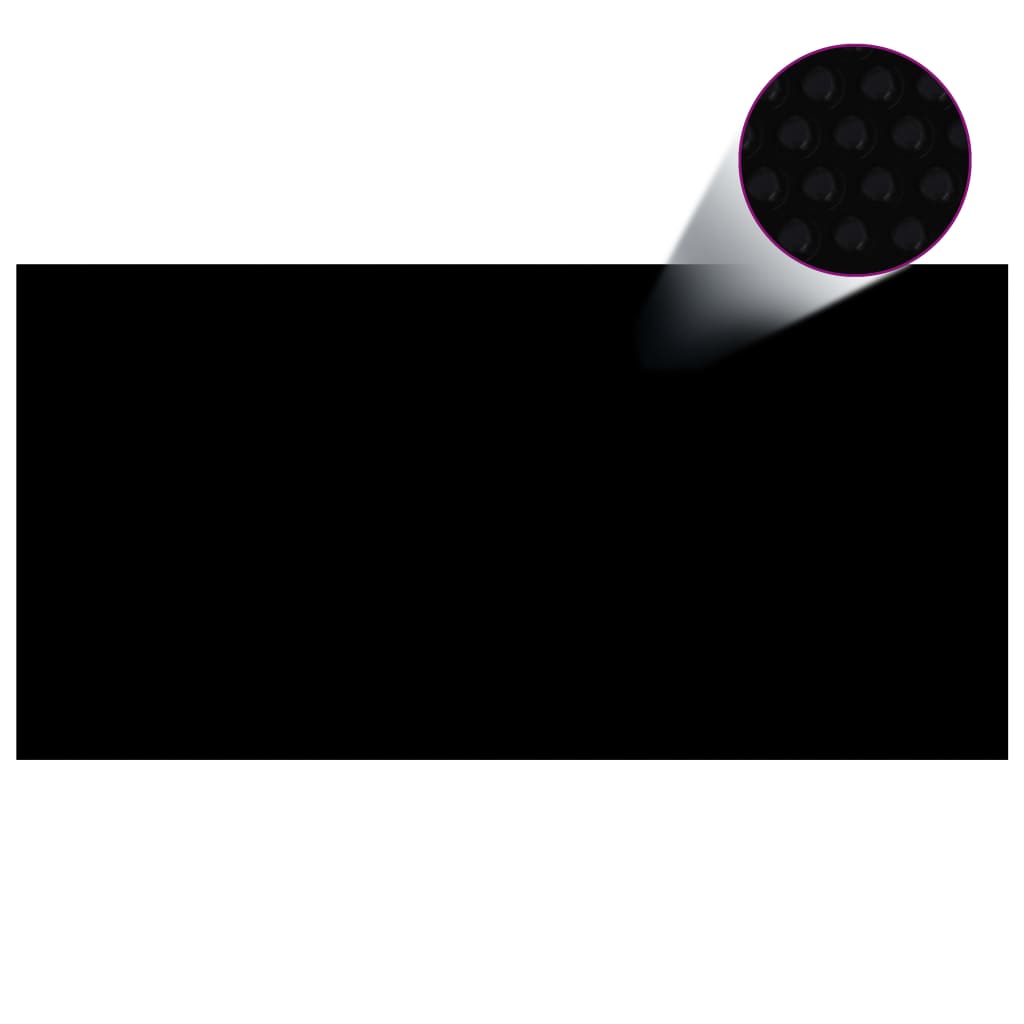 vidaXL Uima-altaan suoja musta 488×244 cm PE