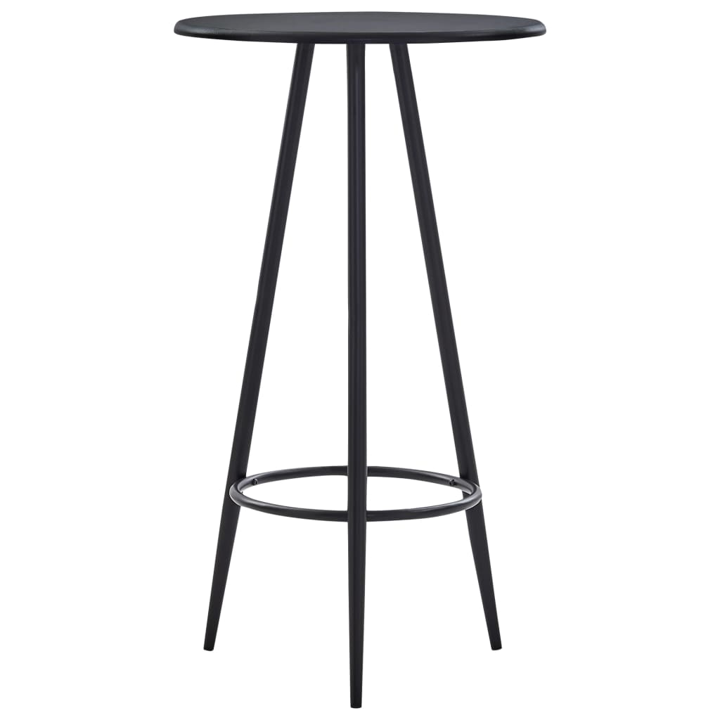 Bar Table Black 60×107.5 cm MDF