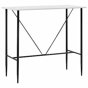 vidaXL baarilaud, valge, 120 x 60 x 110 cm, MDF