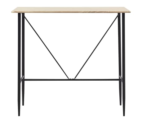 vidaXL Barbord eik 120x60x110 cm MDF