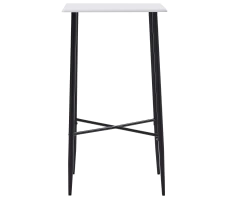 vidaXL Bartisch Wei&szlig; 60 x 60 x 111 cm MDF