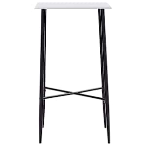 vidaXL Bartisch Wei&szlig; 60 x 60 x 111 cm MDF