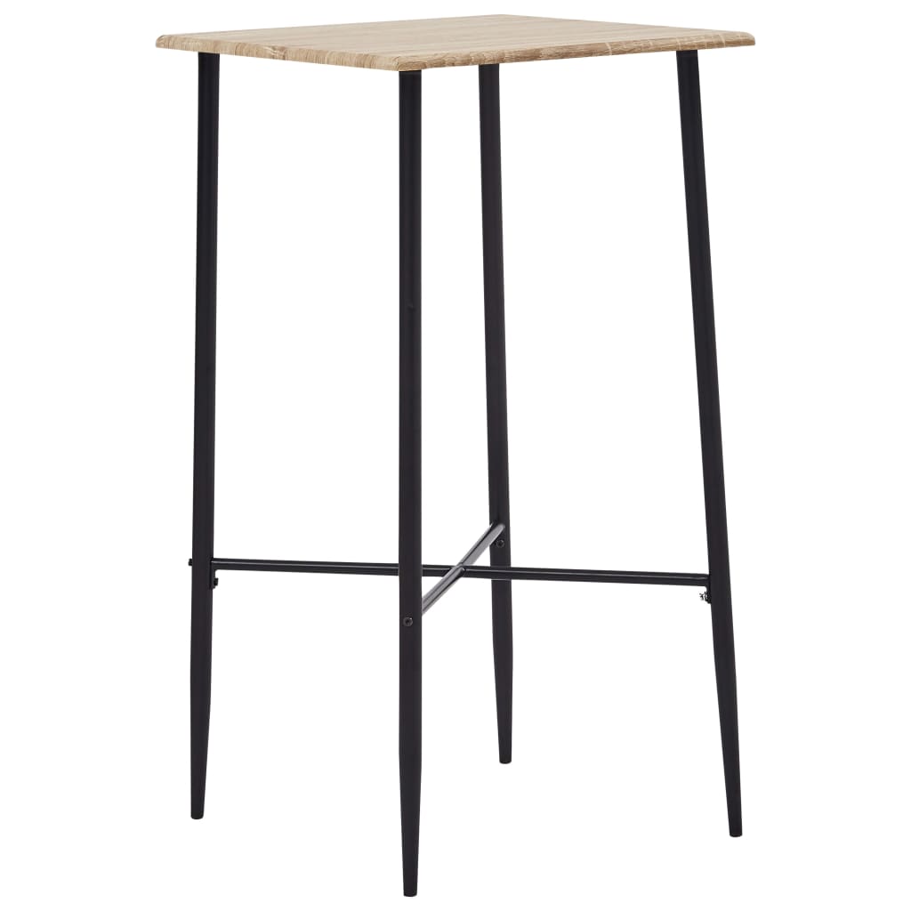 Barový stůl dub 60 x 60 x 111 cm MDF