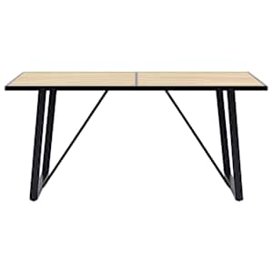 Jídelní stůl dubový 140 x 70 x 75 cm MDF - obrázek 2
