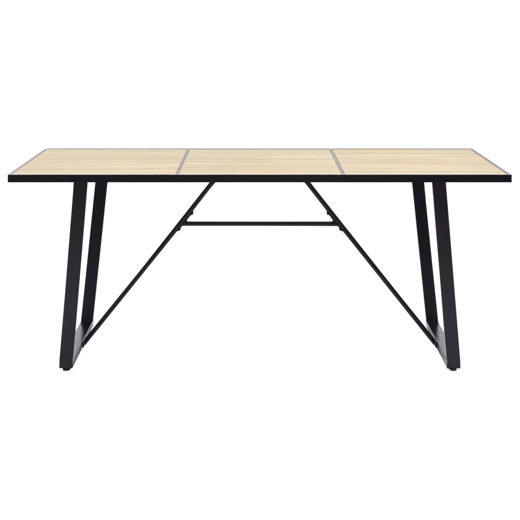 vidaXL Jídelní stůl dubový 180 x 90 x 75 cm MDF