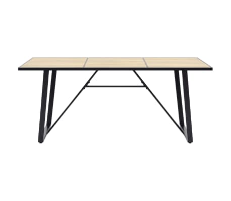 vidaXL Jídelní stůl dubový 180 x 90 x 75 cm MDF