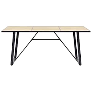 vidaXL Eettafel 200x100x75 cm MDF eikenkleurig