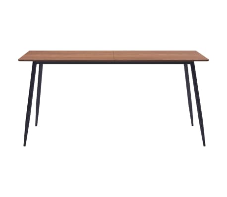 vidaXL Spisebord brun 140x70x75 cm MDF