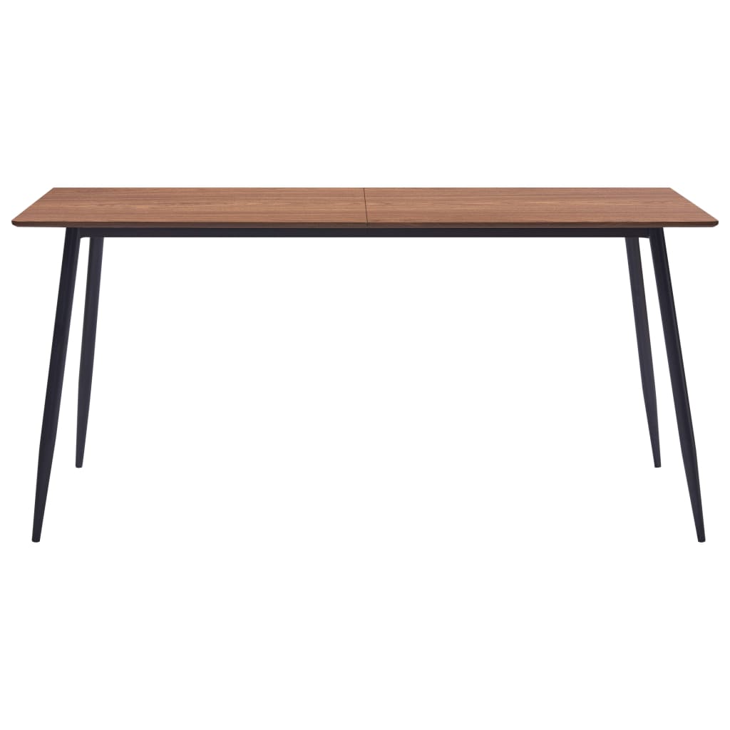 vidaXL Eettafel 160x80x75 cm MDF bruin