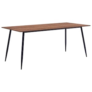 Jídelní stůl hnědý 200 x 100 x 75 cm MDF