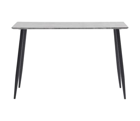 vidaXL Jídelní stůl šedý 120 x 60 x 75 cm MDF