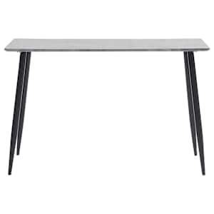 vidaXL Valgomojo stalas, pilkos spalvos, 120x60x75cm, MDF