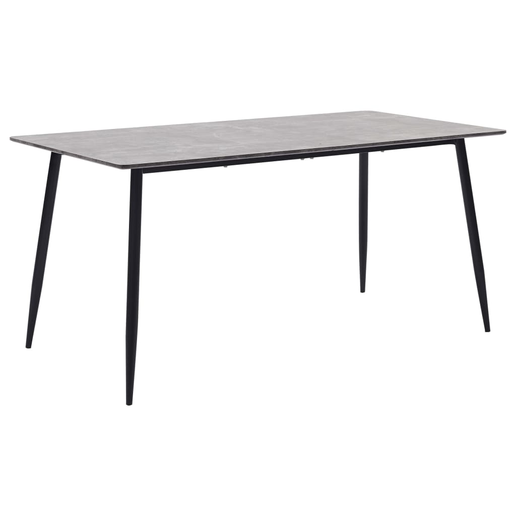 Dining Table Grey 160x80x75 cm MDF