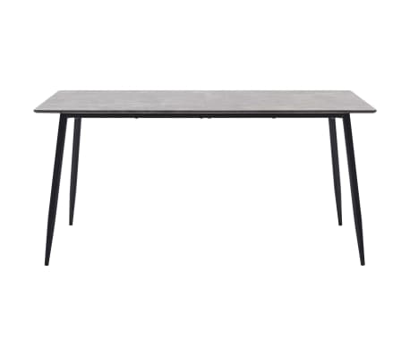 vidaXL Blagovaonski stol sivi 160 x 80 x 75 cm MDF