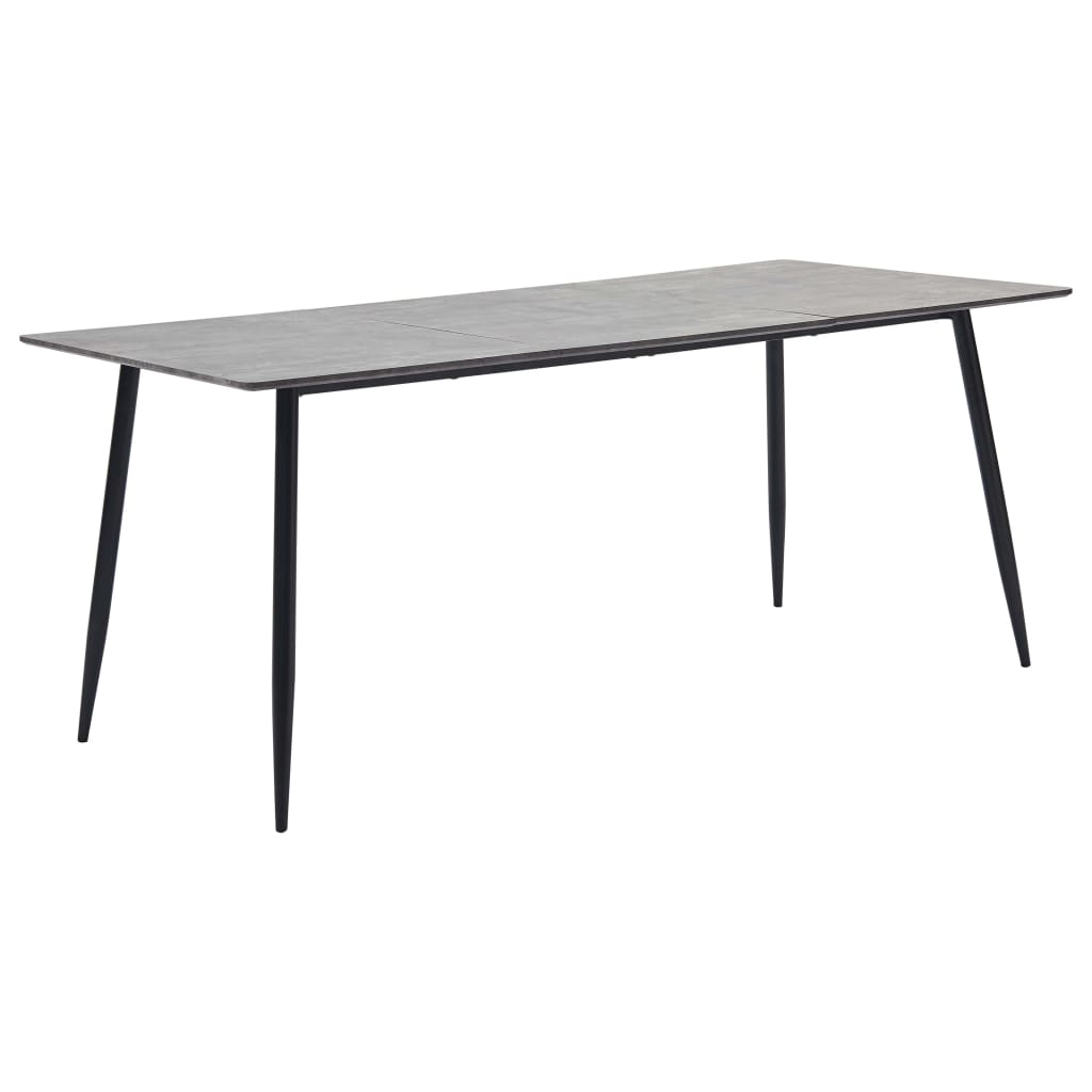 Jídelní stůl šedý 180 x 90 x 75 cm MDF