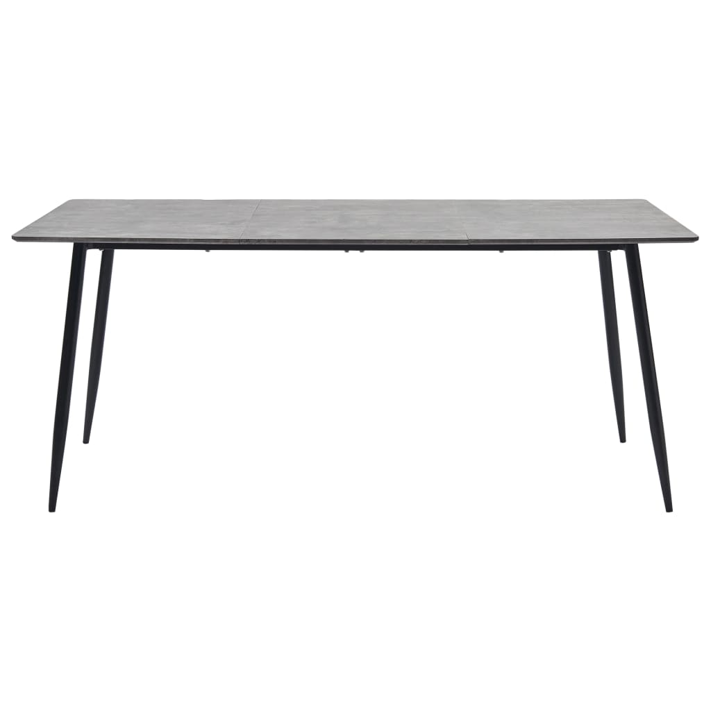 vidaXL Spisebord grå 200x100x75 cm MDF