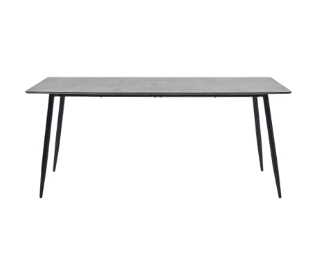 vidaXL Table à manger Gris 200x100x75 cm MDF