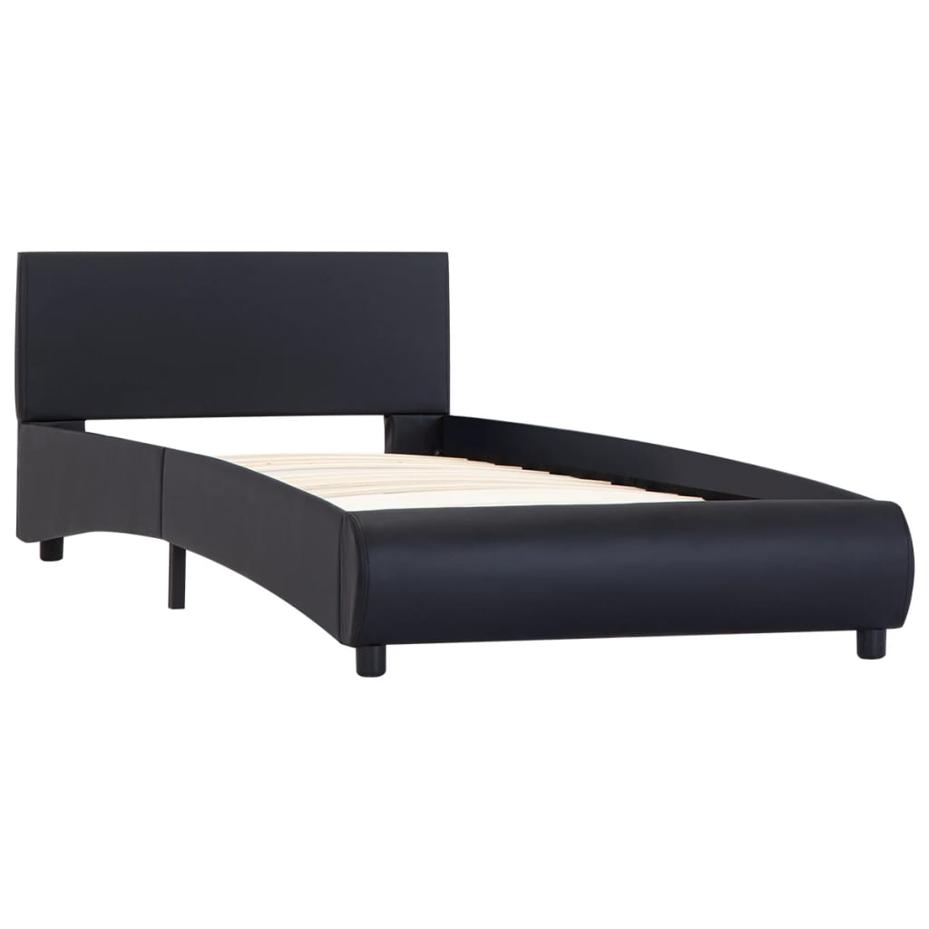 

vidaXL Bedframe kunstleer zwart 100x200 cm