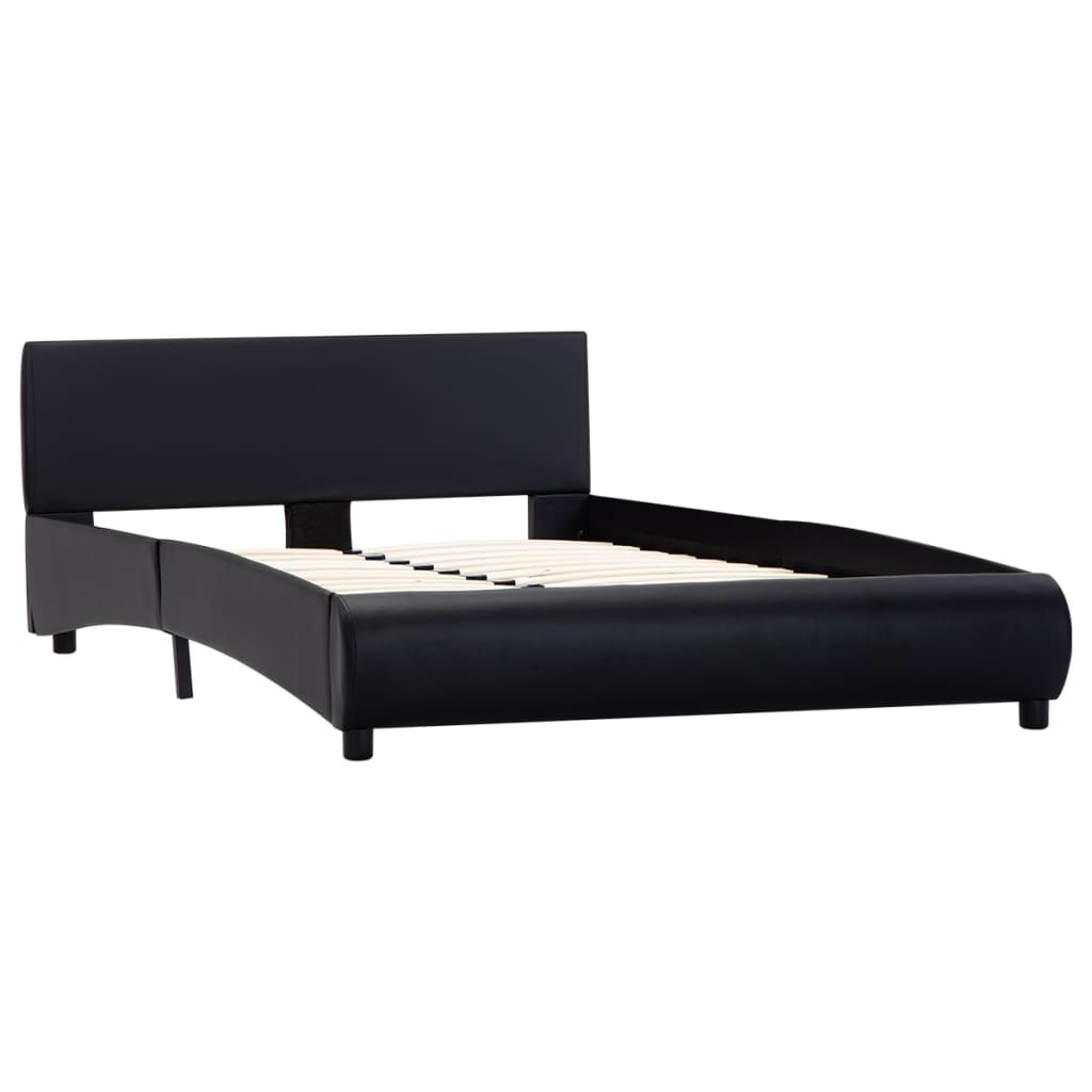 

vidaXL Bedframe kunstleer zwart 140x200 cm