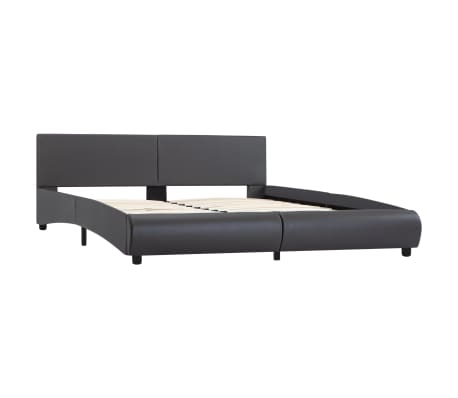 vidaXL Bedframe kunstleer grijs 160x200 cm