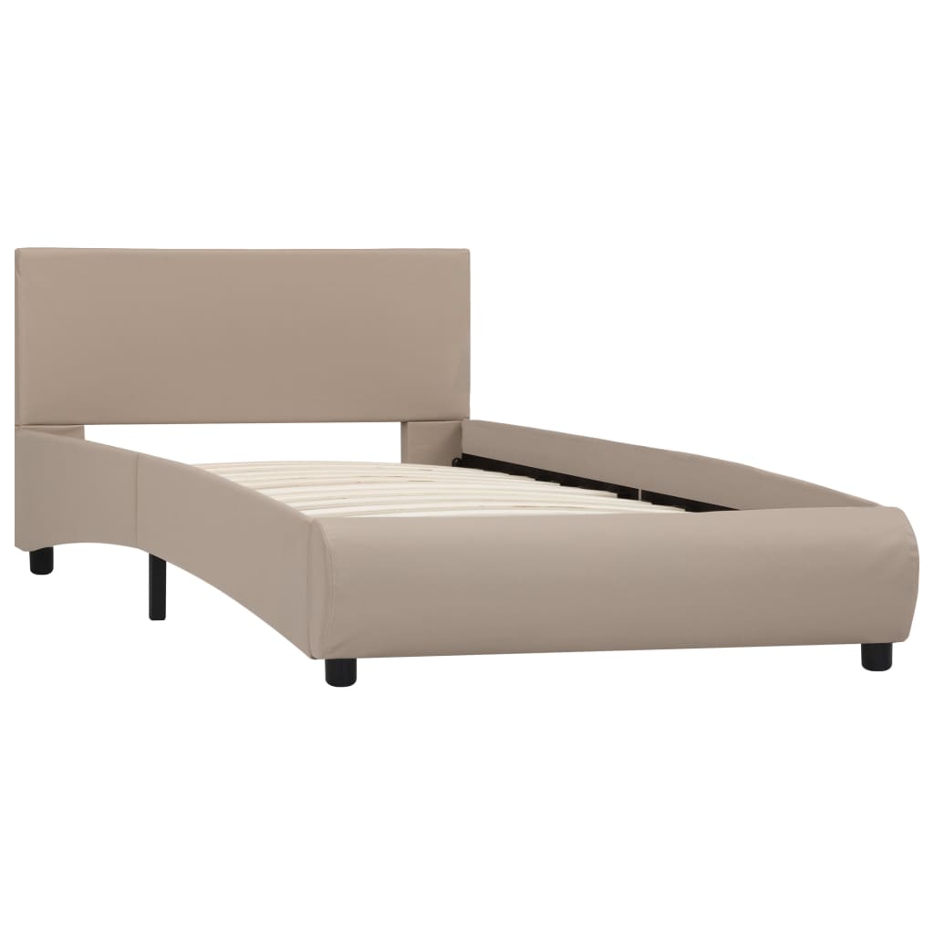 

vidaXL Bedframe kunstleer cappuccino 90x200 cm