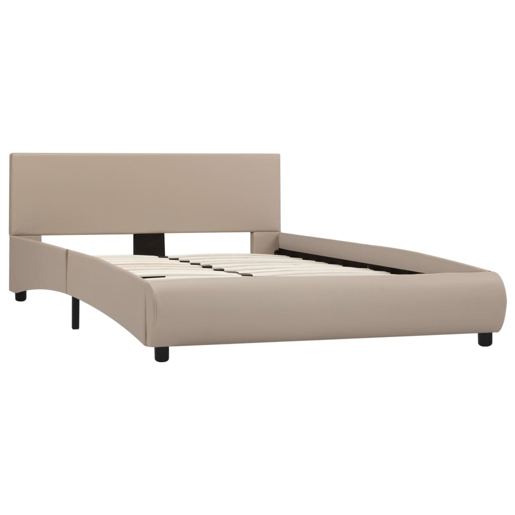 

vidaXL Bedframe kunstleer cappuccino 140x200 cm