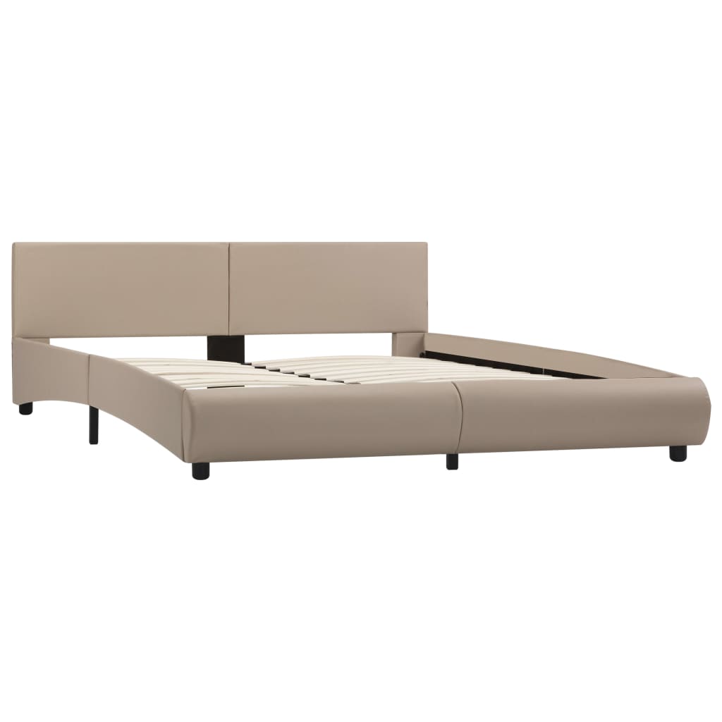 

vidaXL Bedframe kunstleer cappuccino 160x200 cm