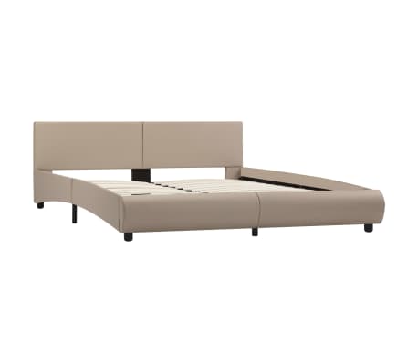 vidaXL Bedframe kunstleer cappuccino 180x200 cm