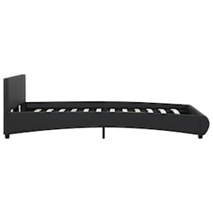 Rám postele s LED světlem černý umělá kůže 120 x 200 cm - obrázek 5