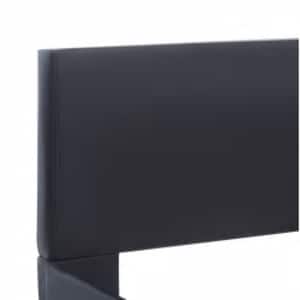 Rám postele s LED světlem černý umělá kůže 140 x 200 cm - obrázek 6