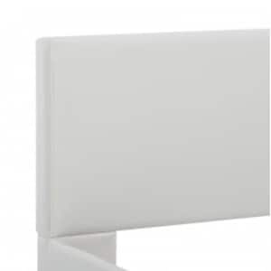 Rám postele s LED světlem bílý umělá kůže 90 x 200 cm - obrázek 6