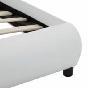 Rám postele s LED světlem bílý umělá kůže 90 x 200 cm - obrázek 7