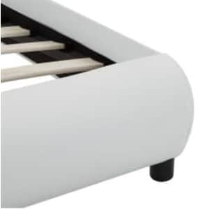 Rám postele s LED světlem bílý umělá kůže 100 x 200 cm - obrázek 7