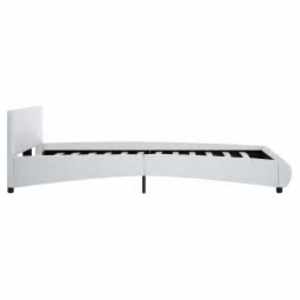Rám postele s LED světlem bílý umělá kůže 120 x 200 cm - obrázek 5