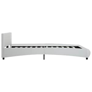 Rám postele s LED světlem bílý umělá kůže 160 x 200 cm - obrázek 5