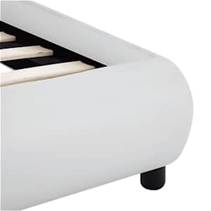 Rám postele s LED světlem bílý umělá kůže 180 x 200 cm - obrázek 7