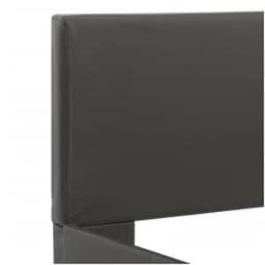 Rám postele s LED světlem šedý umělá kůže 100 x 200 cm - obrázek 6
