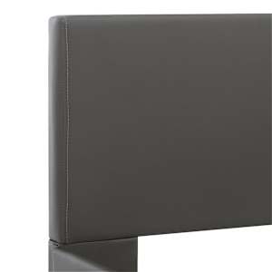Rám postele s LED světlem šedý umělá kůže 120 x 200 cm - obrázek 6