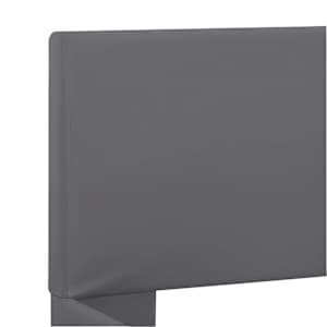 Rám postele s LED světlem šedý umělá kůže 180 x 200 cm - obrázek 6