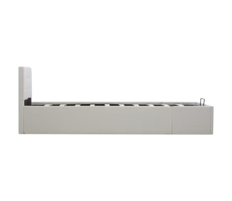 Vidaxl Bedframe Met Opbergruimte Hydraulisch Kunstleer Wit X Cm Kopen Vidaxl Nl