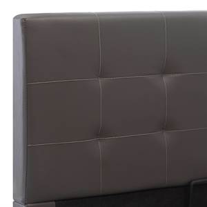 Rám postele zvedací úložný prostor šedý umělá kůže 120 x 200 cm - obrázek 8