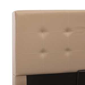 Rám postele s úložným prostorem cappuccino umělá kůže 140x200cm - obrázek 8
