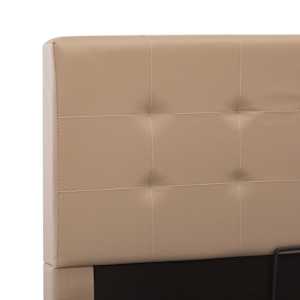 Rám postele s úložným prostorem cappuccino umělá kůže 160x200cm - obrázek 8